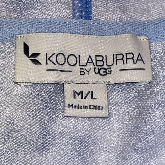 Koolaburra by Ugg Blue Terry Tie Dye Poncho Tunic Women’s Size Medium/Large - Picture 10 of 11